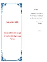 Hoàn thiện hệ thống xếp hạng tín dụng cá nhân của Ngân hàng TMCP Á Châu  Lê Văn Triết