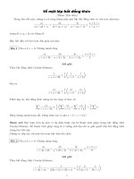 Về một lớp bất đẳng thức