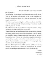 Viết thư hỏi thăm ông bà