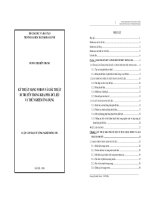 Kỹ thuật mạng Nơron và giải thuật di truyền trong khai phá dữ liệu và thử nghiệm ứng dụng