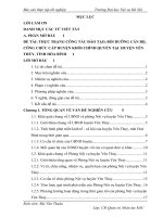 Báo cáo thực tập quản trị nhân lực: THỰC TRẠNG CÔNG tác đào tạo, bồi DƯỠNG cán bộ, CÔNG CHỨC cấp HUYỆN KHỐI CHÍNH QUYỀN tại  HUYỆN yên THỦY, TỈNH hòa BÌNH