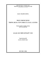 (Luận án tiến sĩ Ngữ văn) PHẢN TRINH THÁM TRONG BỘ BA NEW YORK CỦA PAUL AUSTER