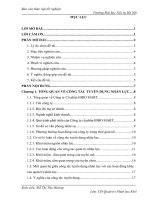 Báo cáo thực tập quản trị nhân lực: CÔNG tác TUYỂN DỤNG NHÂN lực tại CÔNG TY cổ PHẦN BIBO MART