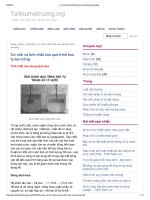 Cơ chế và tính chất của quá trình keo tụ tạo bông