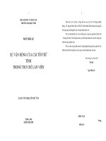 Luận văn Thạc sĩ Ngữ văn Sự vận động của cái tôi trữ tình trong thơ Chế Lan Viên