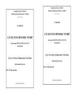 Luận văn Thạc sĩ Khoa học Toán học Các bài toán hình học tổ hợp