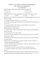 Chuyên đề 1:  ADN   cấu trúc và chức năng