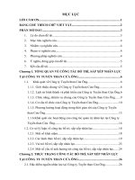 Báo cáo thực tập quản trị nhân lực: Công tác bố trí sắp xếp nhân lực tại công ty tuyển than cửa ông