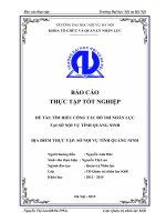 Báo cáo thực tập quản trị nhân lực: tìm hiểu công tác bố trí nhân lực tại sở nội vụ tỉnh quảng ninh