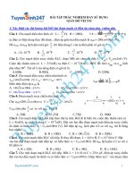 BÀI TẬP TRẮC NGHIỆM HAY SỬ DỤNG GIẢN ĐỒ VÉCTƠ