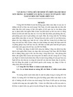 VẬN DỤNG tư TƯỞNG hồ CHÍ MINH về CHIẾN TRAN NHÂN dân TRONG sự NGHIỆP xây DỰNG và bảo về tổ QUỐC HIỆN NAY