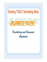 TỪ VỰNG STARTER TOEIC (HANDOUTS)