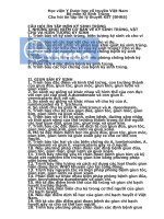 Câu hỏi ôn thi kí sinh trùng