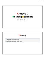 Bài giảng tiền tệ ngân hàng chương 3