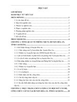 Báo cáo thực tập quản trị nhân lực: Nâng cao chất lượng đội ngũ cán bộ, công chức cấp xã tại huyện hòa an, tỉnh cao bằng