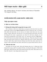 Rối loạn nước  điện giải (chẩn đoán và điều trị y học hiện đại) 