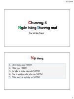 Bài giảng tiền tệ ngân hàng chương 4