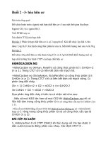 Bài tập và lí thuyết hóa hữu cơ