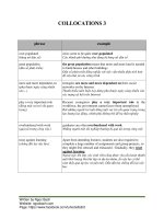 Collocations for ielts 3