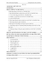 Báo cáo thực tập quản trị nhân lực: Công tác đào tạo, bồi dưỡng cán bộ, công chức tại sở nội vụ tỉnh bắc ninh