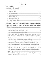 Báo cáo thực tập quản trị nhân lực: Công tác đào tạo, bồi dưỡng cán bộ, công chức tại UBND huyện ý yên