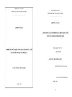 Luận văn Thạc sĩ Khoa học Ảnh hưởng nước biển dâng đến tài nguyên nước ngầm trên huyện đảo Phú Quý  Khương Văn Hải