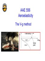AAE556 v g flutter lecture 32  The Vg method