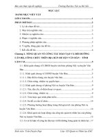 Báo cáo thực tập quản trị nhân lực: Công tác đào tạo và bồi dưỡng cán bộ, công chức trên địa huyện văn bàn   tỉnh lào cai