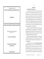 Luận văn thạc sĩ kinh tế Nâng cao chất lượng tín dụng Ngân hàng Nông nghiệp và Phát triển Nông thôn huyện Phú Bình