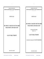 Phát triển các nghề tiểu thủ công nghiệp ở huyện Phổ Yên, tỉnh Thái Nguyên