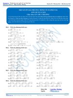 Một số phương pháp giải PT vô tỉ