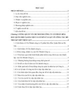 Báo cáo thực tập quản trị nhân lực: Thực trạng công tác bố trí sắp xếp nhân lực tại chi nhánh công ty cổ phần hóa dầu quân đội tại hà nội