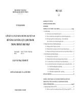 Liên kết các Ngân hàng Thương mại Việt Nam để nâng cao năng lực cạnh tranh trong thời kỳ hội nhập