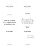 MỘT SỐ GIẢI PHÁP NHẰM PHÁT TRIỂN CÔNG TY CỔ PHẦN DỊCH VỤ BƯU CHÍNH VIỄN THÔNG SÀI GÒN ĐẾN NĂM 2015