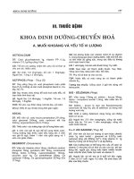 thuốc bệnh khoa dinh dưỡng chuyên hoá 