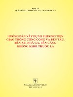 HƯỚNG DẪN XÂY DỰNG PHƯƠNG TIỆN GIAO THÔNG CÔNG CỘNG VÀ BẾN TẦU BẾN CẢNG BẾN XE NHÀ GA KHÔNG KHÓI THUỐC LÁ