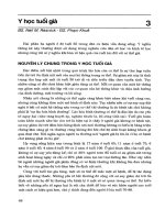 Y học tuổi già và bệnh ung thư (chẩn đoán và điều trị y học hiện đại) 