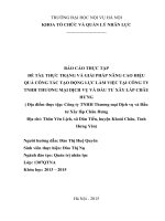 Báo cáo thực tập quản trị nhân lực: Báo cáo thực tập quản trị nhân lực: Tạo động lực cho người lao động tại công ty TNHH thương mại dịch vụ và đầu tư xây lắp châu hưng