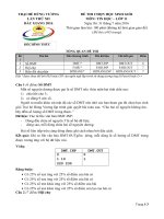 Đề thi Trại hè Hùng Vương lần thứ XII  năm 2016 Môn Tin học lớp 11