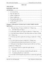 Báo cáo thực tập quản trị nhân lực: Công tác đào tạo và phát triển nguồn nhân lực tại công ty cổ phần cầu 11 thăng long