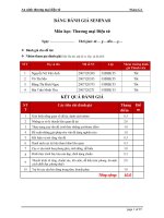 BẢNG ĐÁNH GIÁ THƯƠNG MẠI ĐIỄN TỬ