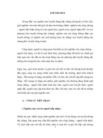 TIỂU LUẬN CAO HỌC tâm lý TIẾP NHẬN THÔNG TIN