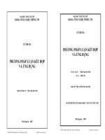 luận văn thạc sĩ Phương pháp luận kết hợp và ứng dụng