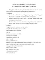 MẪU báo cáo NGHIỆM THU đề tài cấp TRƯỜNG   2015