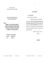 Nghiên cứu, sử dụng công nghệ PLC để thiết kế bộ điểu khiển thiết bị điện ứng dụng tại trường cao đẳng nghề cơ điện và xây dựng Bắc Ninh