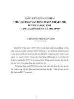 PHƯƠNG PHÁP vận ĐỘNG TUYÊN TRUYỀN PHỤ HUYNH và học SINH THAM GIA bảo HIỂM y tế học SINH   