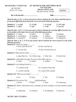 ĐỀ tập HUẤN 2016 đề thi thử thpt môn tiếng anh