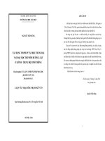 Vận dụng thi pháp văn học trung đại vào dạy học thơ Nôm Đường luật ở lớp 10  Trung học phổ thông