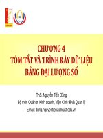 Bài giảng Thống kê ứng dụng trong kinh doanh: Chương 4 (ThS. Nguyễn Tiến Dũng)