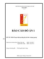 thiết kế mạch cảm biến ánh sáng